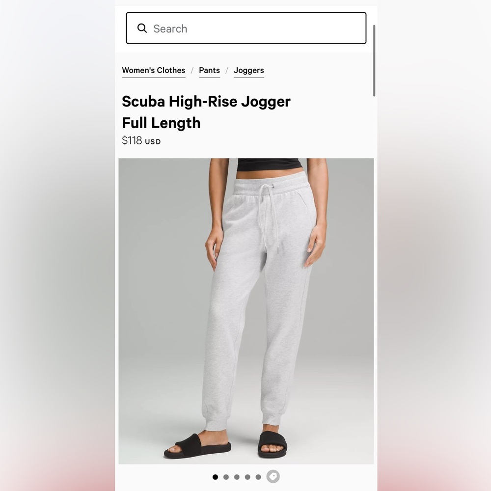 Lululemon Scuba High Rise Joggers